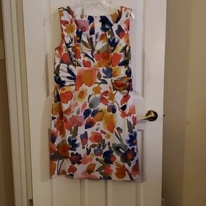 New Directions Floral Sleeveless Dress